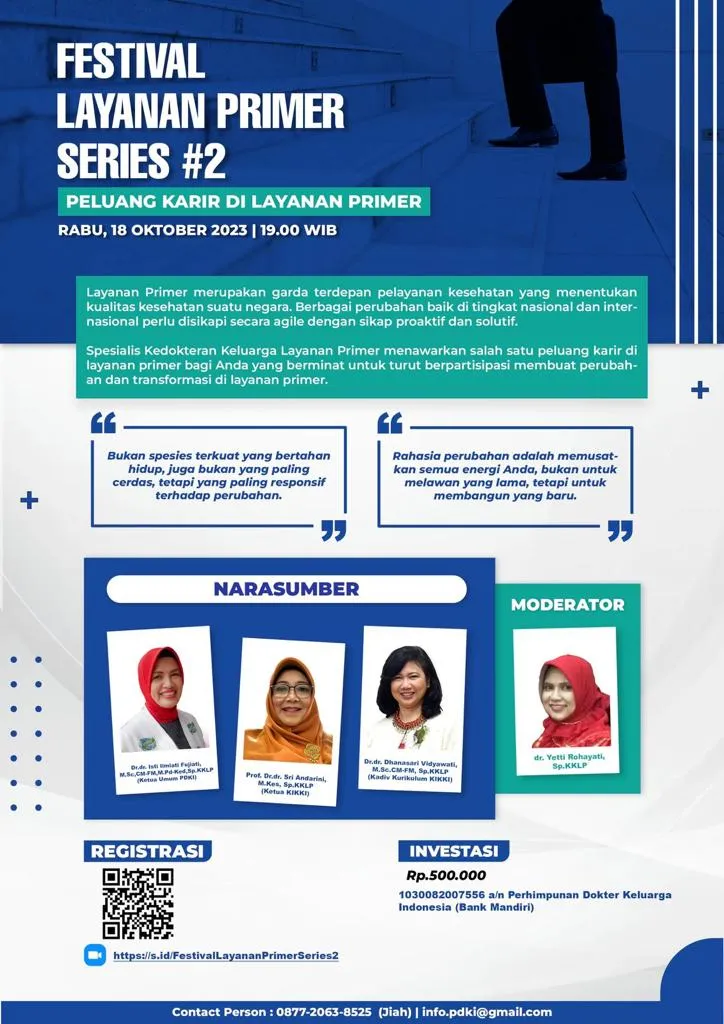 Series #2 Festival Layanan Primer: Peluang Karir di Layanan Primer